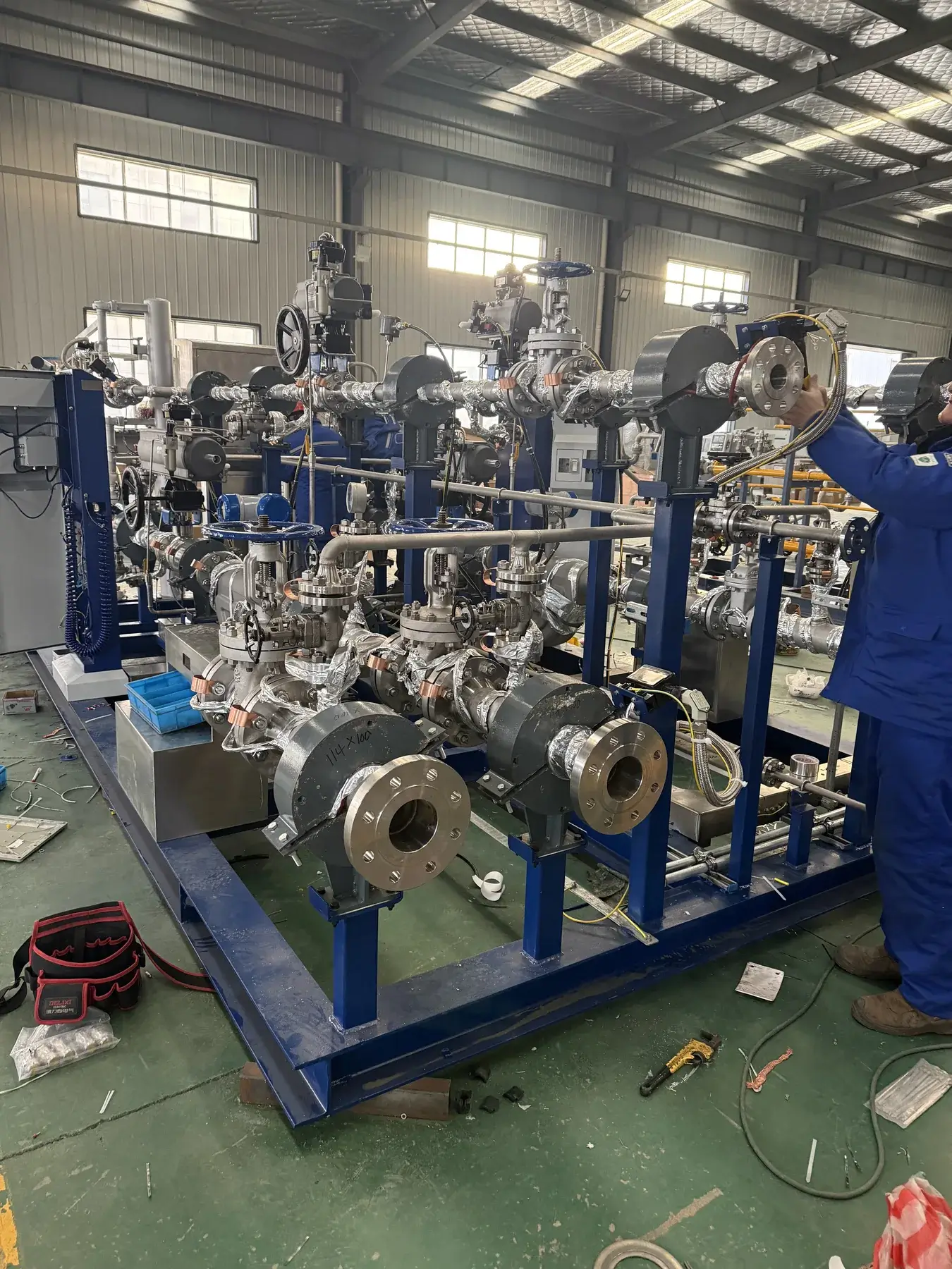 Tanker loading project skid system background