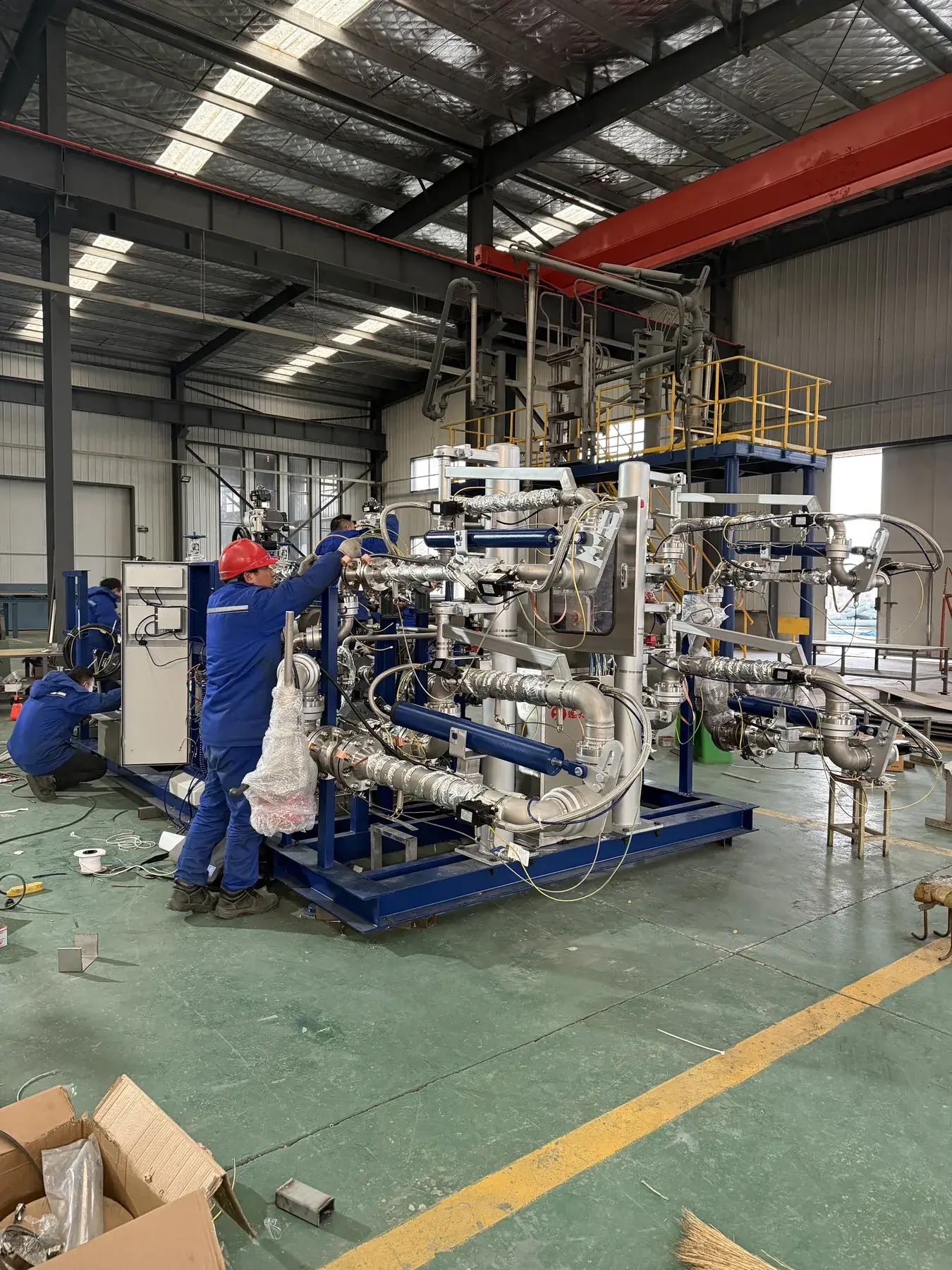 Complete skid-mounted system