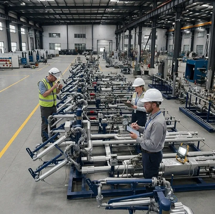 04关于我们-Fluid Transfer Equipment Manufacturer Yuanda workshop with loading equipment
