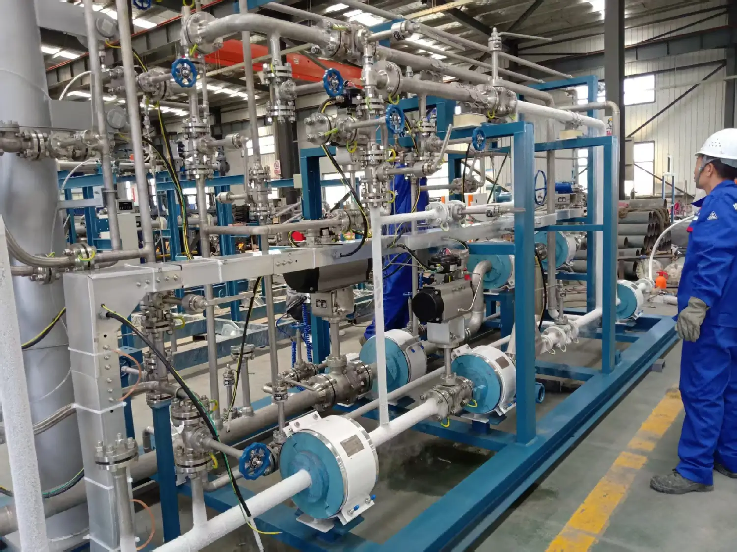 04关于我们-Fluid Transfer Equipment Manufacturer Skid-mounted equipment manufacturing in Yuanda workshop