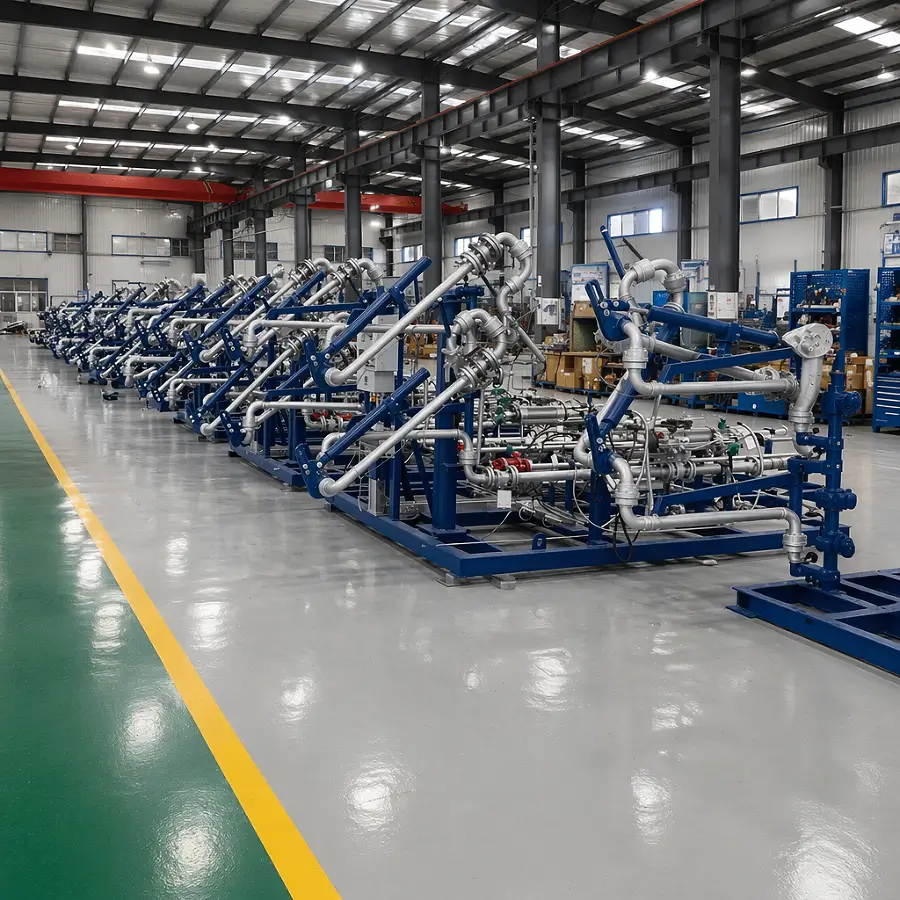 04关于我们-Fluid Transfer Equipment Manufacturer Yuanda loading arm equipment in production