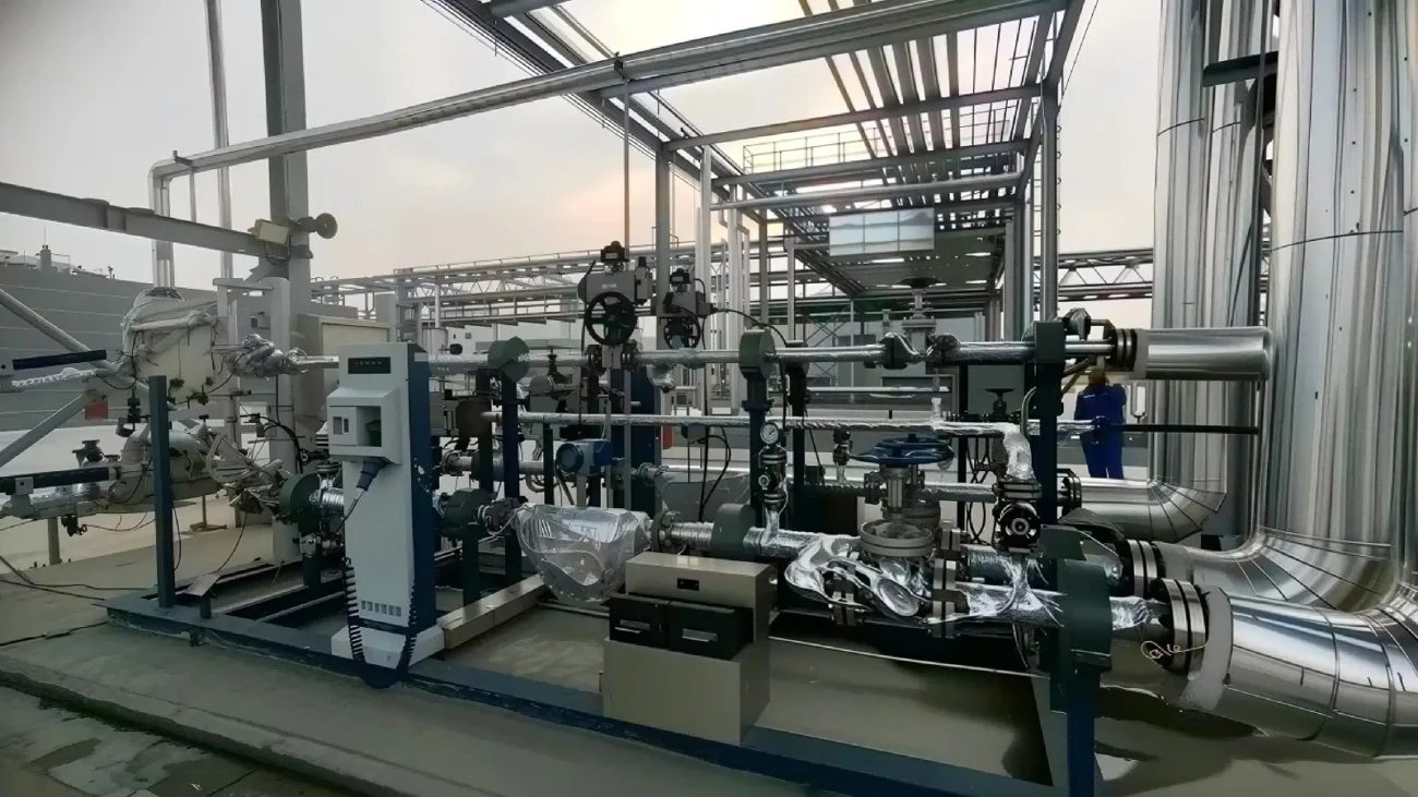 Skid-mounted loading system in production